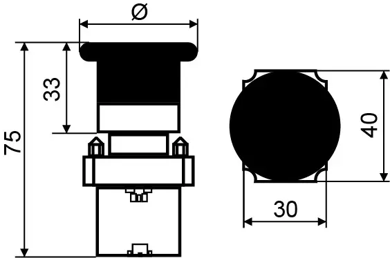 Кнопка-грибок Аско-Укрем XB2-BS642 Ø60мм (A0140010083) - фото №4 Кнопка-грибок Аско-Укрем XB2-BS642 Ø60мм (A0140010083) - фото №4