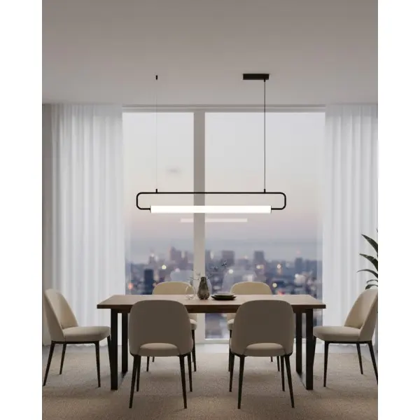 Підвісний світильник, люстра Pikart 33966-4 Loop LED 1x20W 3000K IP20 чорний - фото №2