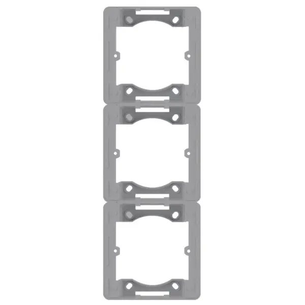 Адаптер Hager WL5832 Lumina-Intense 3Х з/в (сріблястий)