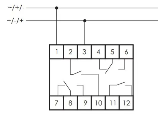 Допоміжне реле F&F PK-4PZ-230V - фото №2