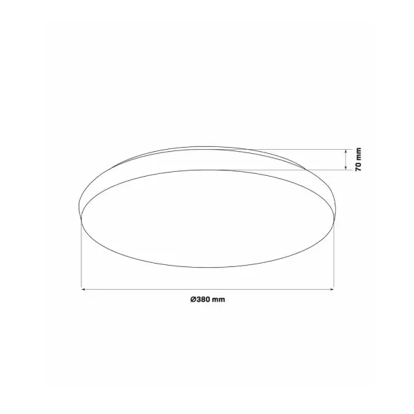 Світильник стельовий Goldlux 325747 Pirius Led 1x48W 3000K-6000K 5300Lm IP44 WH - фото №3