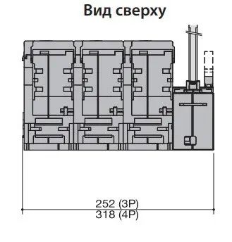 Разъединитель нагрузки ETI 004661803 под предохранители FLBS 400 3P («1-0» NH2 400A) - фото №2 Разъединитель нагрузки ETI 004661803 под предохранители FLBS 400 3P («1-0» NH2 400A) - фото №2