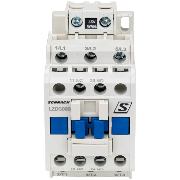 Контактор Schrack LZDC09B3 Cubico Classic 230В AC 1НО+1НЗ 4кВт 9А 3Р Контактор Schrack LZDC09B3 Cubico Classic 230В AC 1НО+1НЗ 4кВт 9А 3Р