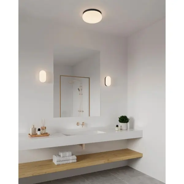 Потолочный светильник Nordlux 2210126003 Foam E27 2x55W IP44 черный - фото №1 Потолочный светильник Nordlux 2210126003 Foam E27 2x55W IP44 черный - фото №1