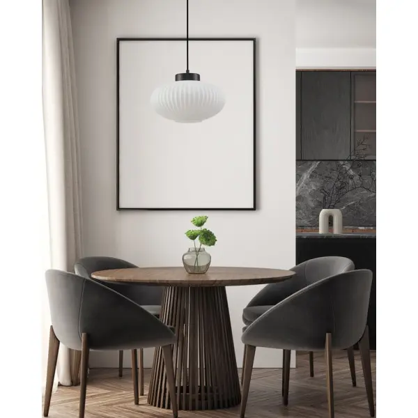 Подвесной светильник, люстра Italux PND-52376-1-BK Groste E27 1x40W IP20 черный - фото №1