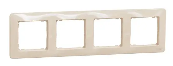Рамка 4-постовая Schneider Electric Sedna Design бежевая SDD312804