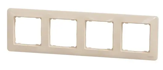Рамка 4-постовая Schneider Electric Sedna Design бежевая SDD312804 - фото №4