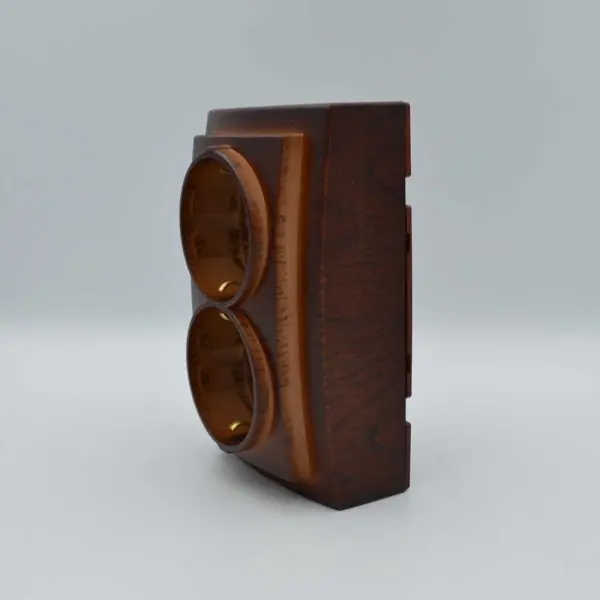 Розетка Nilson Themis орех 2-я с заземлением ( 26271025 ) - фото №4