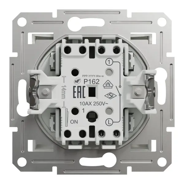 Выключатель одноклавишный Schneider Electric Asfora без рамки белый (EPH0170121) - фото №2
