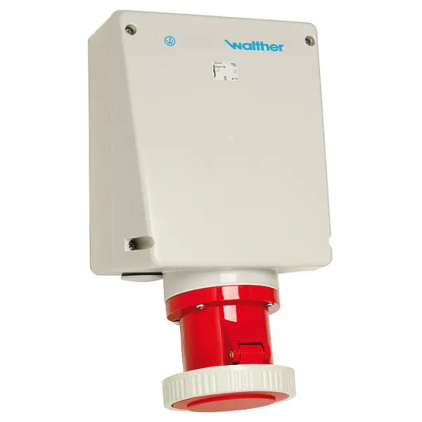 Трехфазный разъем WALTHER WL179406OK (3P+E) 125А 380V IP67