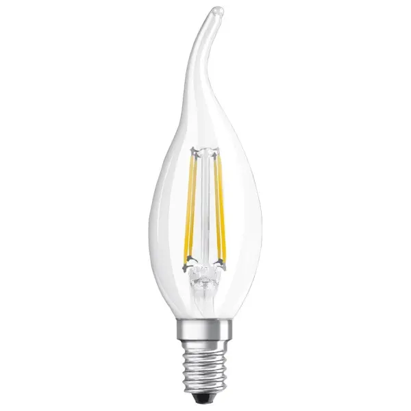 Світлодіодна лампа Osram LED CL BA 40 4Вт/827 FIL E14 6х1 Світлодіодна лампа Osram LED CL BA 40 4Вт/827 FIL E14 6х1