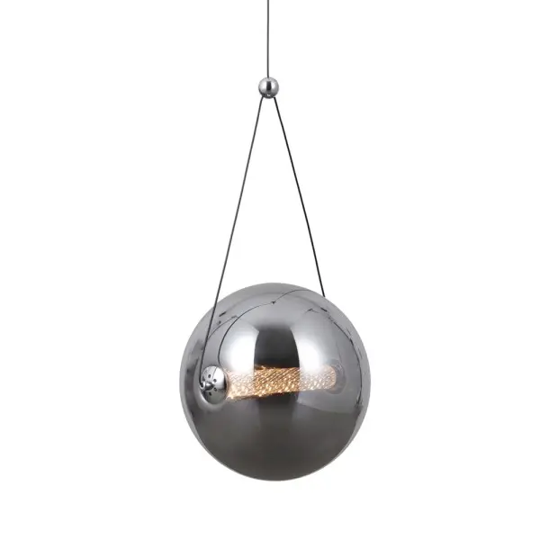 Підвісний світильник, люстра Italux PND-34361-L-CH-SG Rastia LED 1x12W 3000K 1095Lm IP20 димчастий - фото №3