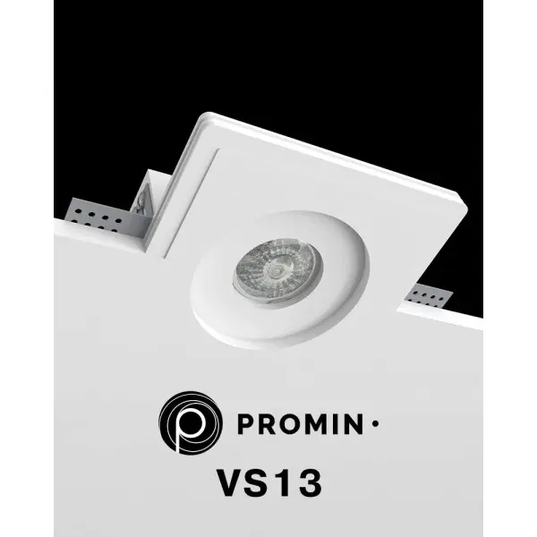 Точковий світильник Promin Glow VS13 GU10/GU5.3 1x10W IP20 Wh - фото №1 Точковий світильник Promin Glow VS13 GU10/GU5.3 1x10W IP20 Wh - фото №1