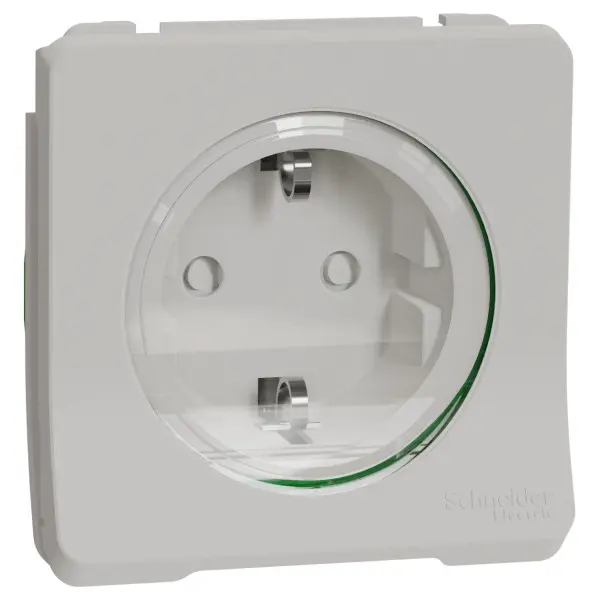 Розетка Schneider Electric MUR39134 с з/к и шторками IP55 (белая)