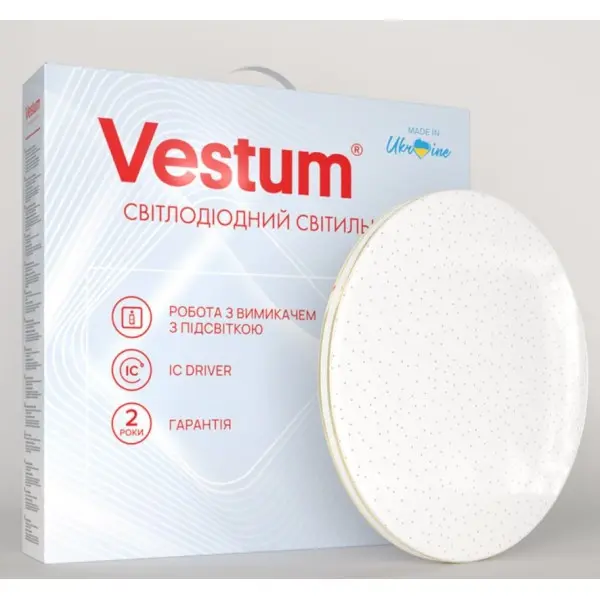 Світильник Vestum SIMPLE зоряне небо 36Вт 375x60мм 4000К 2900Лм - фото №1