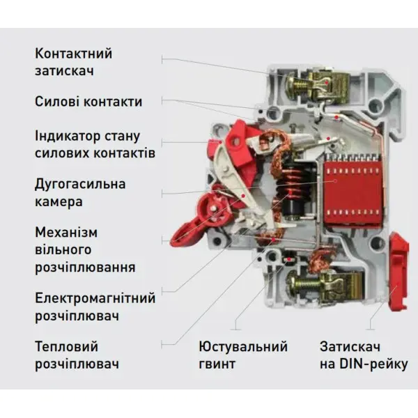 Модульний автоматичний вимикач E.NEXT e.mcb.stand.45.3.C16 - фото №1 Модульний автоматичний вимикач E.NEXT e.mcb.stand.45.3.C16 - фото №1