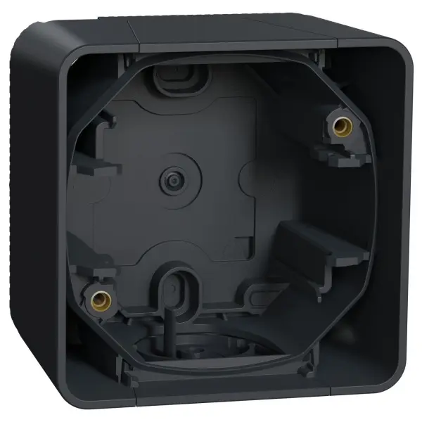 Накладной подрозетник Schneider Electric MUR37911 IP55 (антрацит) Накладной подрозетник Schneider Electric MUR37911 IP55 (антрацит)