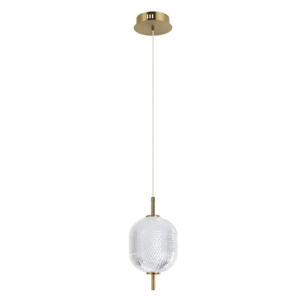 Подвесной светильник, люстра Italux PND-81438-1A-GD Corado LED 1x8W 3000K 830Lm IP20 золотой