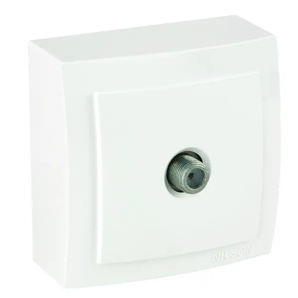 Розетка Nilson Themis біла супутникова SAT прохідна ( 26111034 )