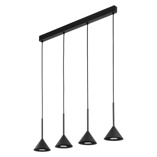Подвесной светильник, люстра TK Lighting 10305 Cono Mini GU10 4x10W IP20 черный