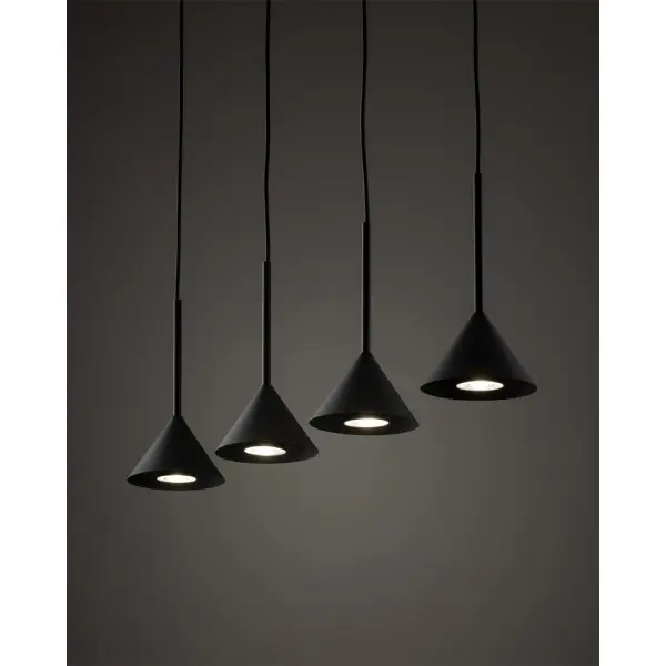 Подвесной светильник, люстра TK Lighting 10305 Cono Mini GU10 4x10W IP20 черный - фото №2