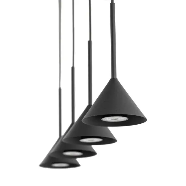 Подвесной светильник, люстра TK Lighting 10305 Cono Mini GU10 4x10W IP20 черный - фото №4