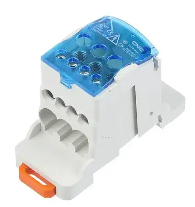 Розподільчий блок CNC FTUKK80 80А 31х70х45,5мм на DIN-рейку (Б00043066) - фото №1