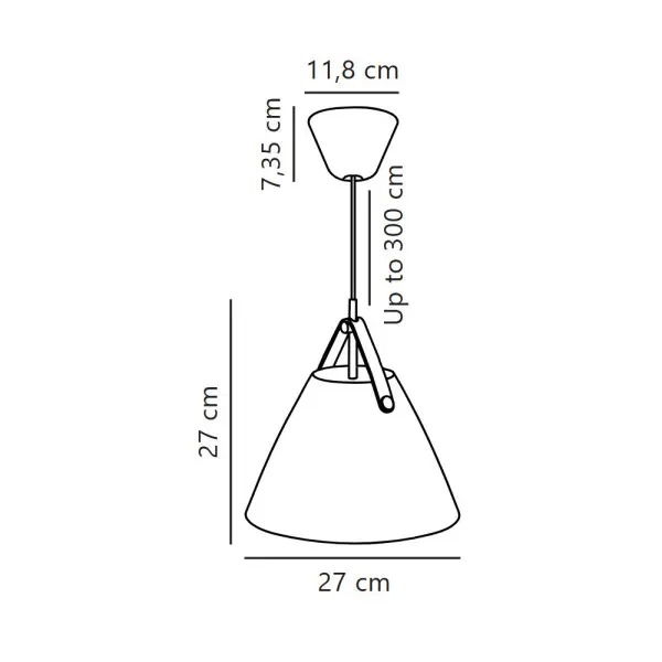 Підвісний світильник, люстра Nordlux 84333001 Strap E27 1x40W IP20 білий - фото №3