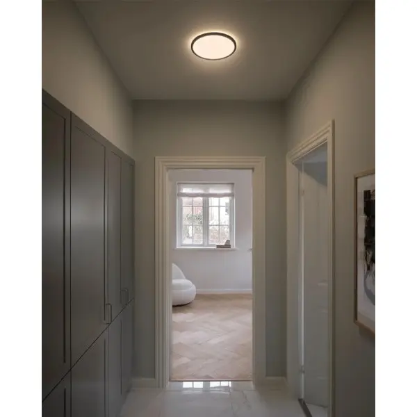 Світильник стельовий Nordlux 2210656103 Oja LED 1x17W 3000K-4000K 1700Lm IP54 чорний - фото №1