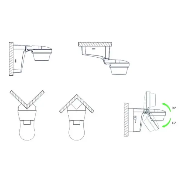 Датчик движения Theben theLUXA S360 BK - фото №11