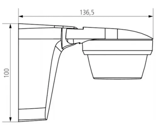 Датчик движения Theben theLUXA S360 BK - фото №6