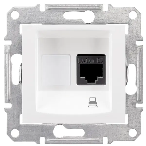Компьютерная розетка Schneider Electric Sedna SDN4900121 (белая) Компьютерная розетка Schneider Electric Sedna SDN4900121 (белая)