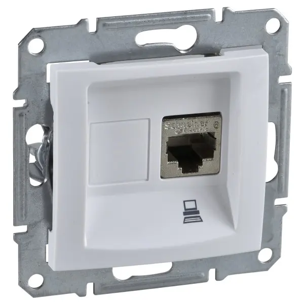 Компьютерная розетка Schneider Electric Sedna SDN4900121 (белая) - фото №1 Компьютерная розетка Schneider Electric Sedna SDN4900121 (белая) - фото №1