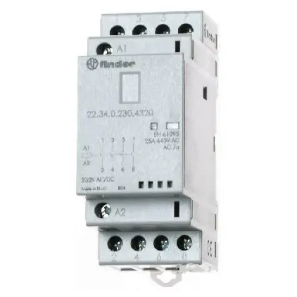 Контактор Finder 4NO 25A 220-240В AC/DC (223402304320)