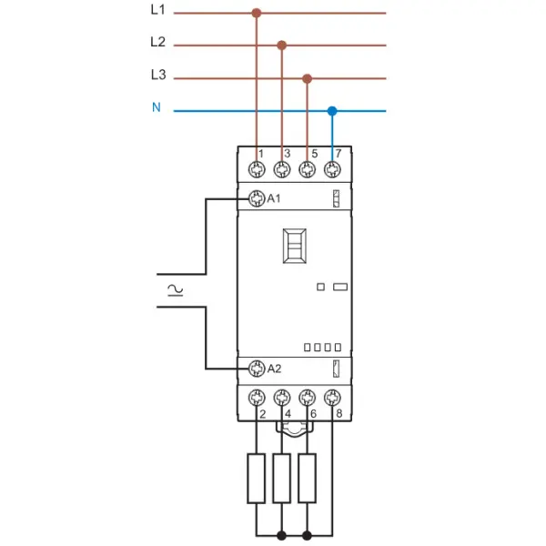 Контактор Finder 4NO 25A 220-240В AC/DC (223402304320) - фото №3