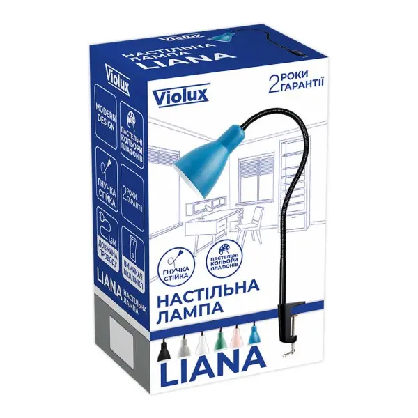 Светильник настольный LIANA Е27 белый Violux ( 510103 ) - фото №2 Светильник настольный LIANA Е27 белый Violux ( 510103 ) - фото №2