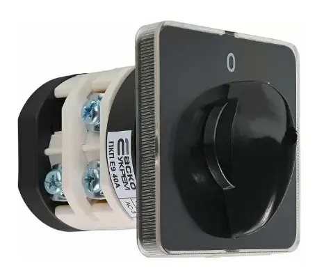 Пакетний перемикач Аско-Укрем ПКП Е9 2.823 A0110010019 (1-0 3 полюси)