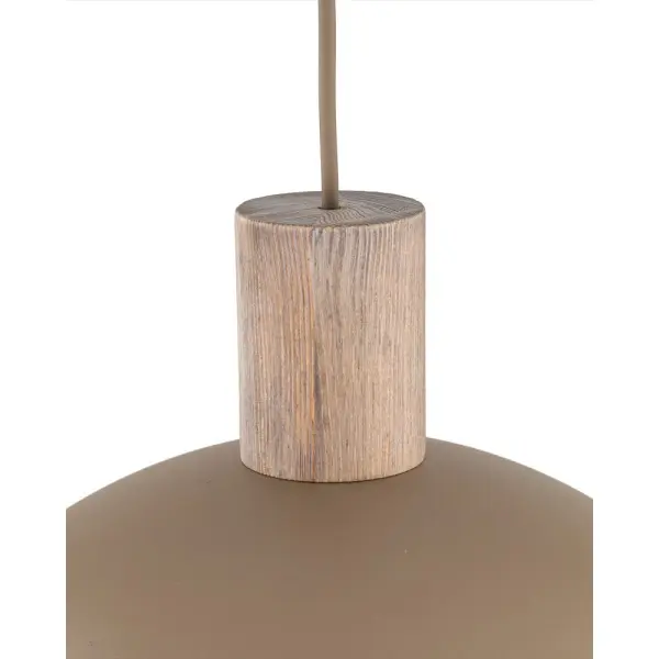 Підвісний світильник, люстра TK Lighting 11010 Oslo E27 1x15W IP20 бежевий - фото №3