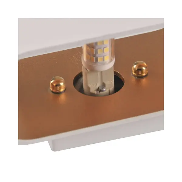 Бра, настінний світильник Goldlux 324429 Elissa G9 1x10W IP20 WH - фото №4