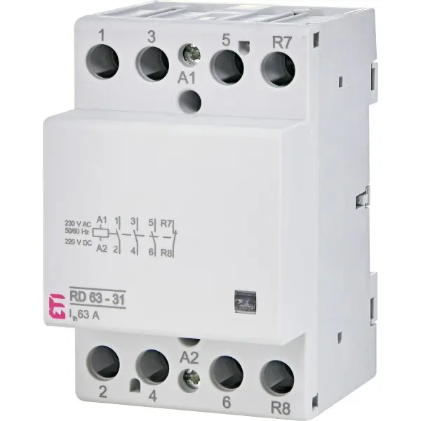 Контактор ETI 002464028 RD 63-31 (230V AC/DC) (AC1) Контактор ETI 002464028 RD 63-31 (230V AC/DC) (AC1)