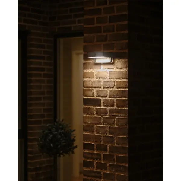 Вуличний світильник на сонячній батареї Nordlux 2518251003 Saulio LED 1x4.5W 3000K 370Lm IP44 чорний - фото №1