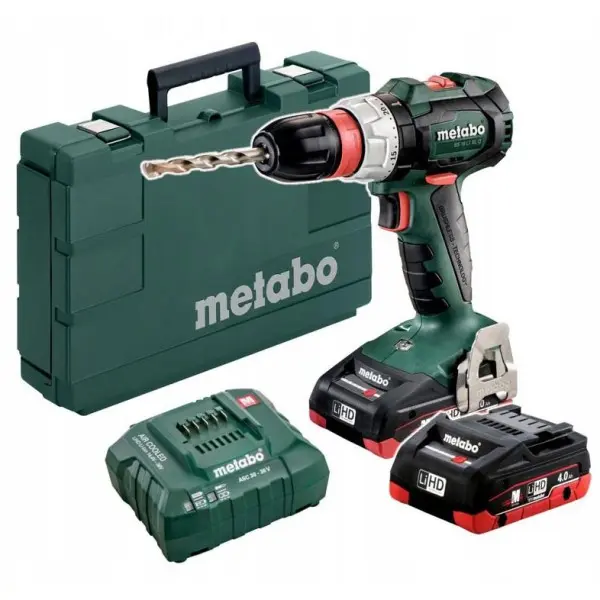 Акумуляторний дриль-шурупокрут безщітковий Metabo BS 18 LT BL Q 2x4Аг (602334800) - фото №3