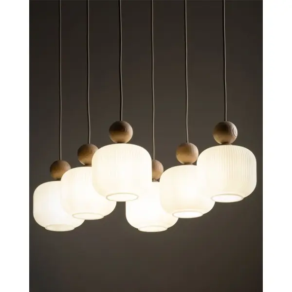 Подвесной светильник, люстра TK Lighting 11052 Ballo E14 6x10W IP20 бежевый - фото №2 Подвесной светильник, люстра TK Lighting 11052 Ballo E14 6x10W IP20 бежевый - фото №2
