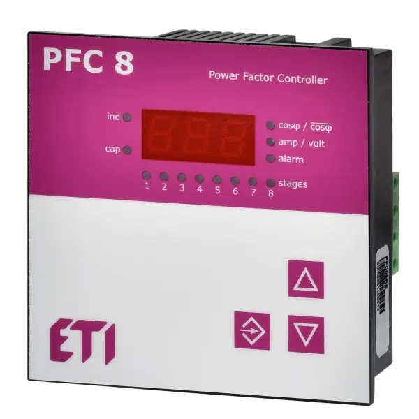 Регулятор реактивной мощности ETI PFC 8 RS 8 ступенів 400В Регулятор реактивной мощности ETI PFC 8 RS 8 ступенів 400В