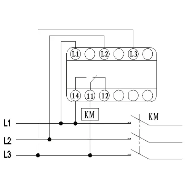 Реле контроля обрыва фаз NOARK Ex9JP-3 AC400V (110233) - фото №2 Реле контроля обрыва фаз NOARK Ex9JP-3 AC400V (110233) - фото №2