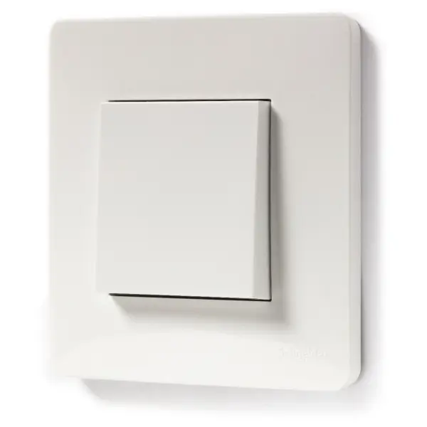 Одноклавішний вимикач Schneider Electric NU320118 (схема 1) 10А 2М (білий) - фото №1
