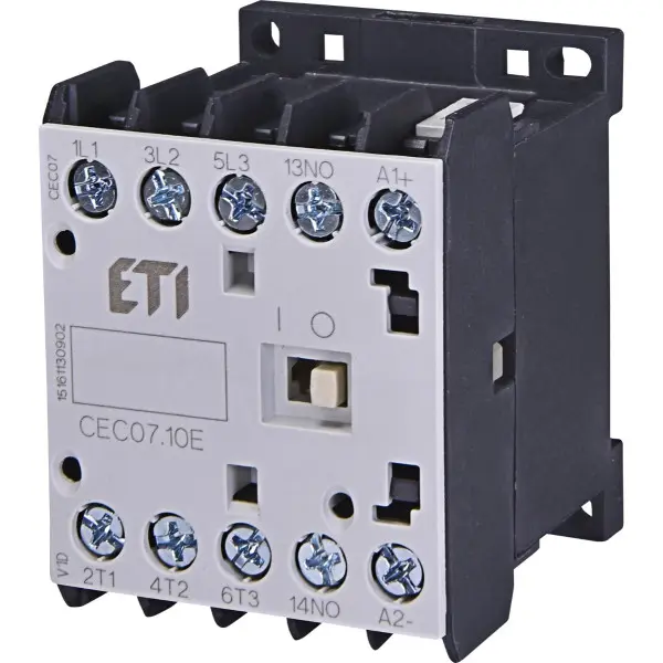 Миниатюрный контактор ETI 004641055 CEC 07.10 400V AC (7A; 3kW; AC3) Миниатюрный контактор ETI 004641055 CEC 07.10 400V AC (7A; 3kW; AC3)