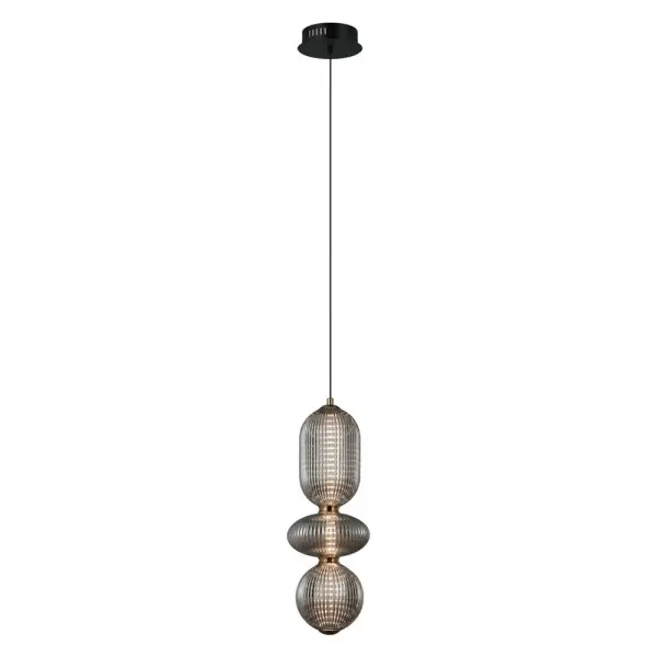 Подвесной светильник, люстра Italux PND-8545-3-AB-SG Nico LED 3x15W 3000K 363Lm IP20 дымчатый Подвесной светильник, люстра Italux PND-8545-3-AB-SG Nico LED 3x15W 3000K 363Lm IP20 дымчатый