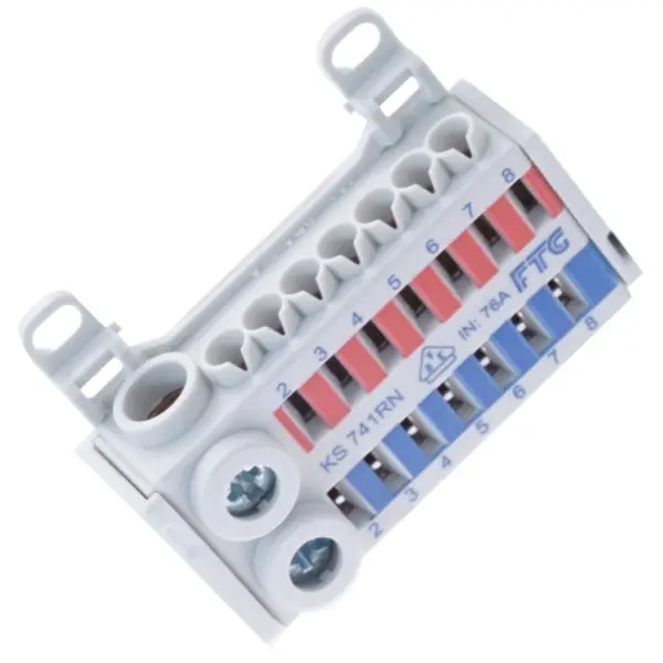 Клема FTG KVK KS 741RN (вхід: 2х25мм², 2х16мм², виходи: 14х4мм²)