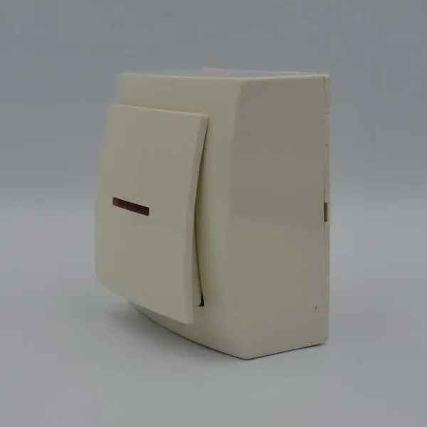 Вимикач Nilson Themis кремовий 1кл з підсвіткою ( 26121002 ) - фото №2